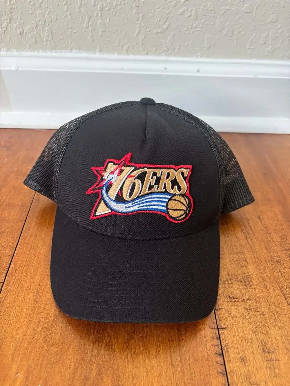 Mitchell & Ness Philadelphia 76ers NBA HWC Mesh Trucker Snapback Hat